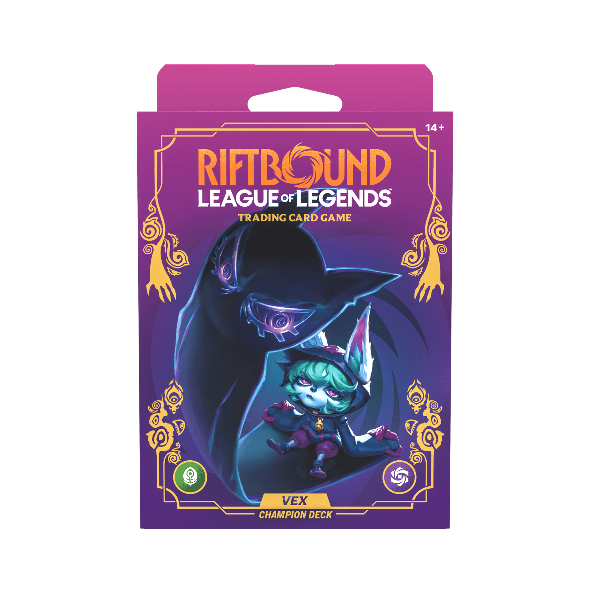 Riftbound: League of Legends TCG Unleashed Champion Deck: Vex product box