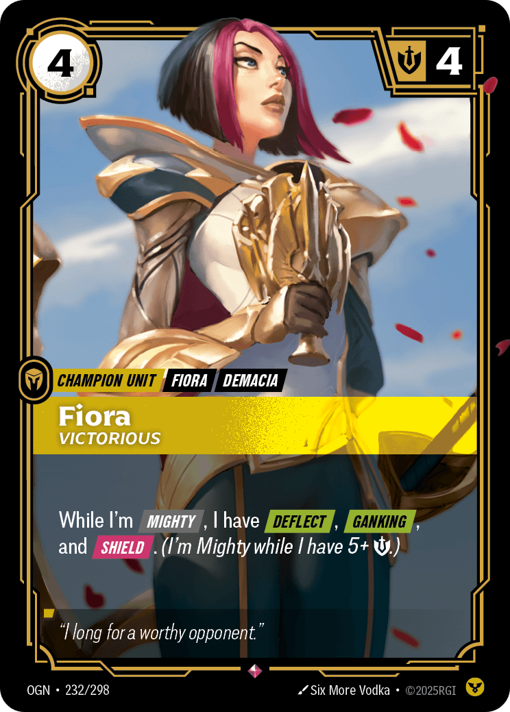 Fiora, Victorious
