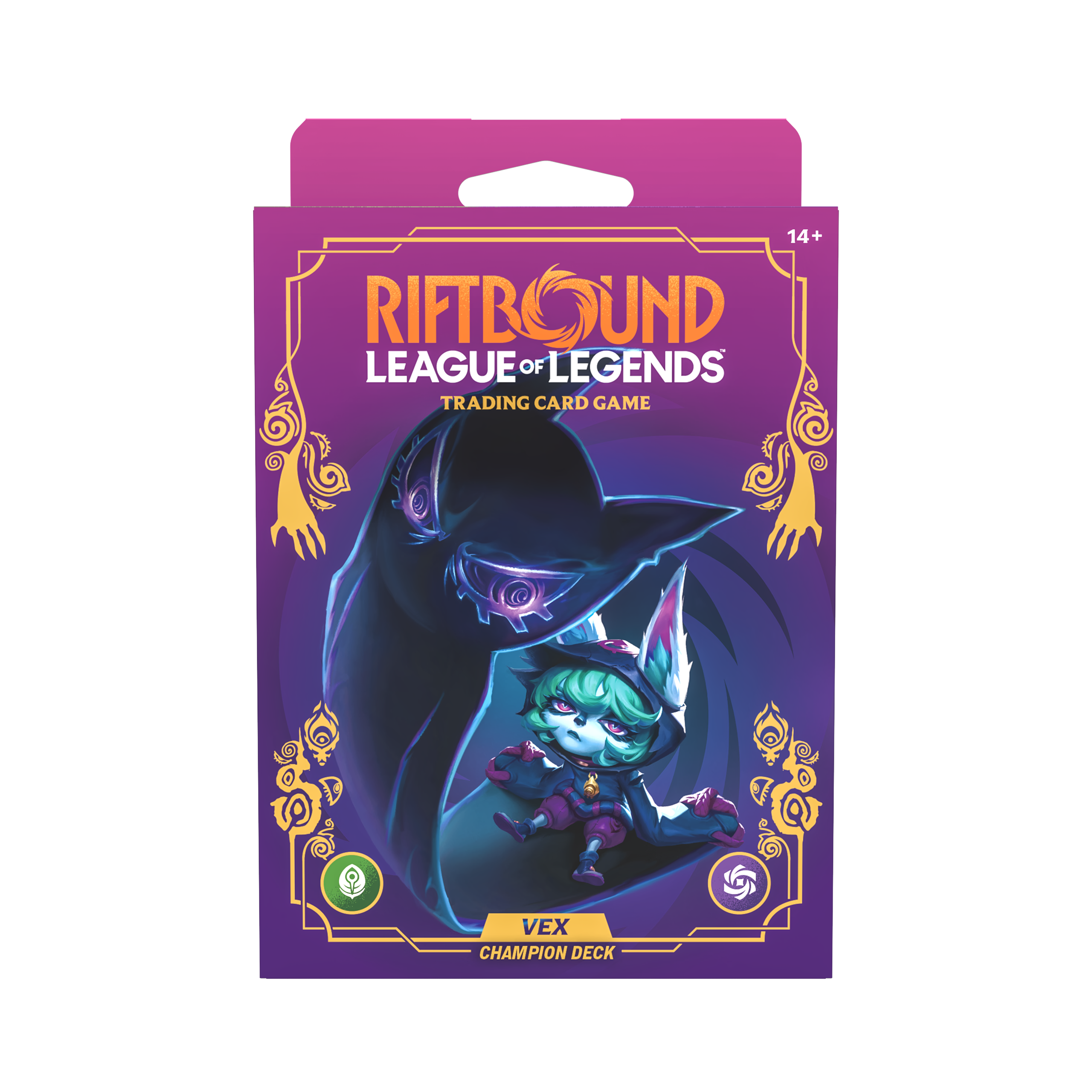 Riftbound: League of Legends TCG Unleashed Champion Deck: Vex product box